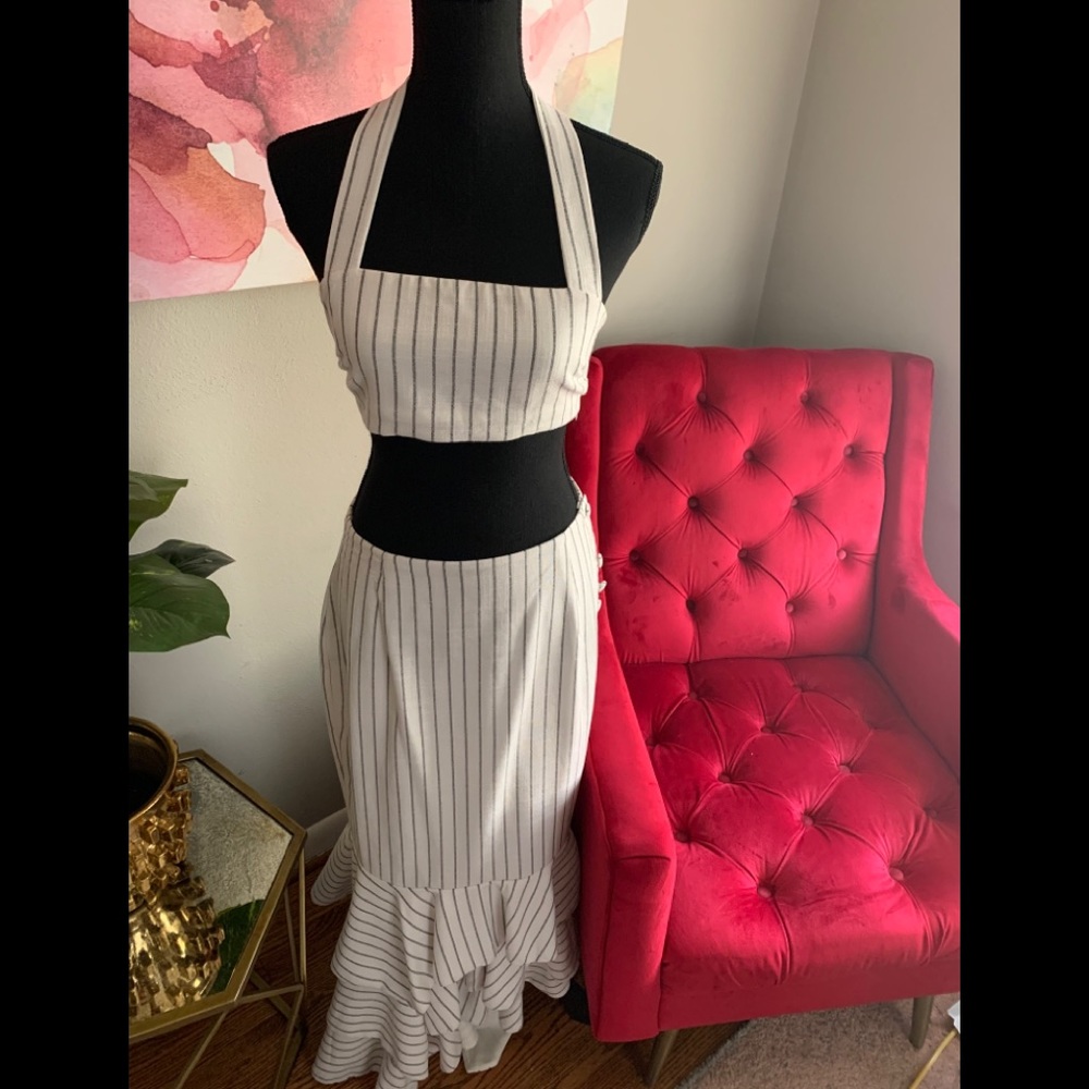 Two piece mermaid skirt set